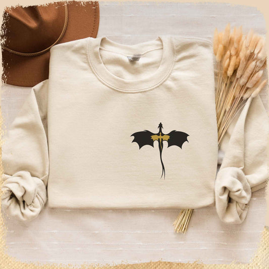Sweatshirt Dragonrider - Schwarz und Gold klein