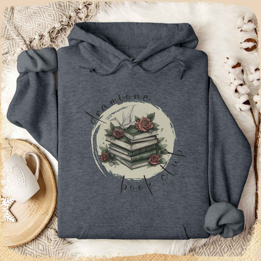 Hoodie Dramione Book Club - Rote Rosen verspielter Look