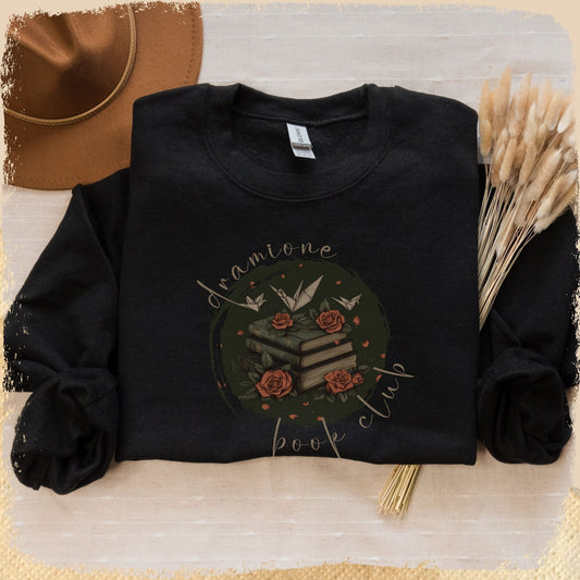 Sweatshirt Dramione Book Club - Kraniche verspielter Look